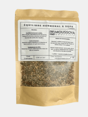 Tisane Équilibre Hormonal – SOPK, Règles Irrégulières ou Absente