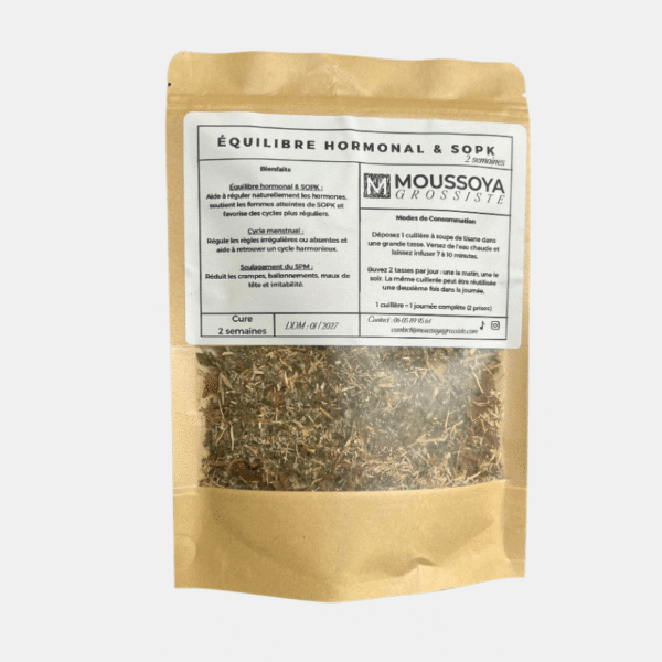 Tisane Équilibre Hormonal – SOPK, Règles Irrégulières ou Absente